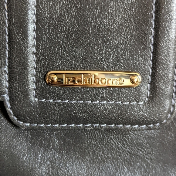 Liz Claiborne Dark Grey Large Shoulder Bag - Picture 7 of 13